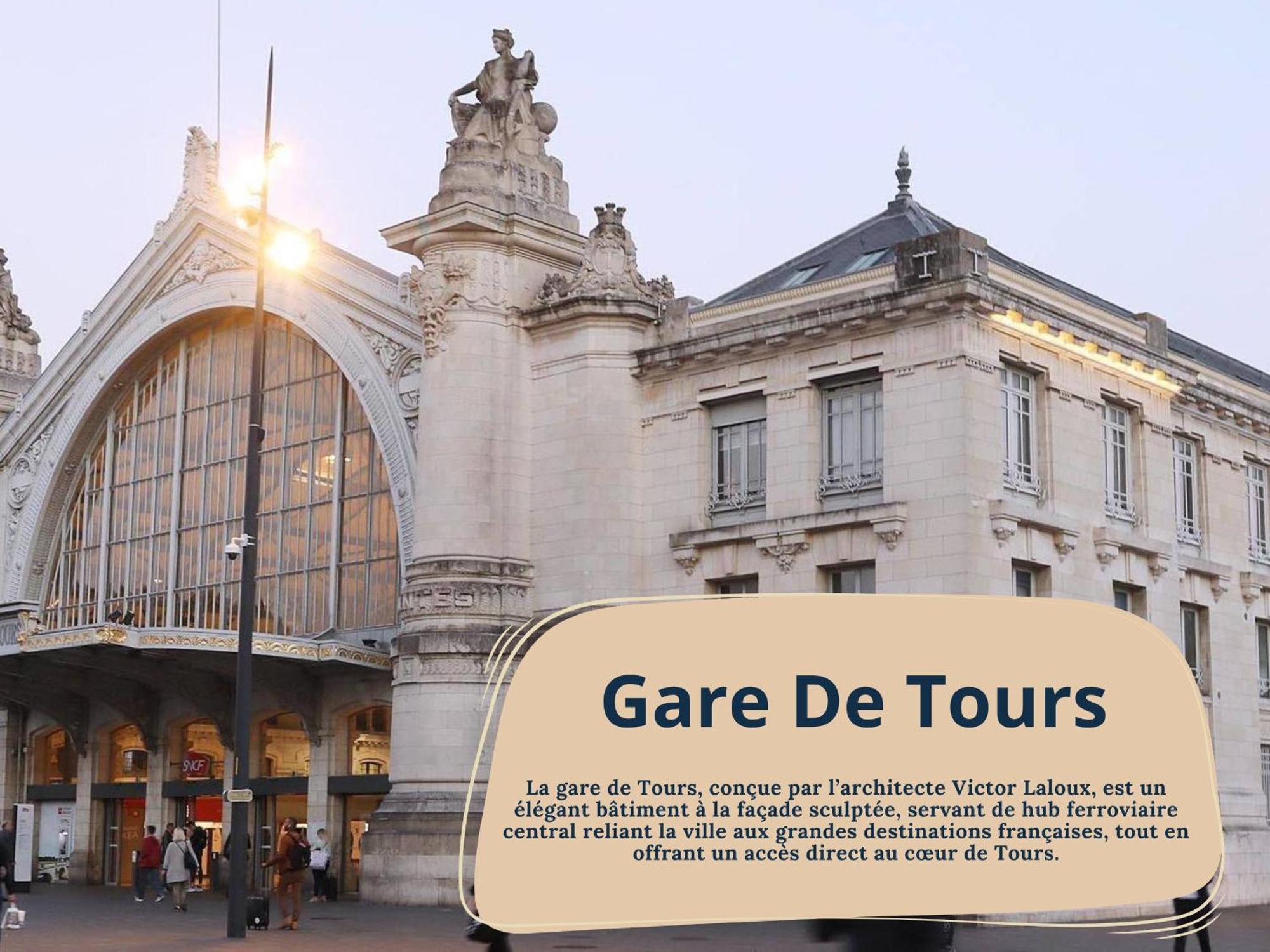 Linea - Proche Gare Apartment Tours Luaran gambar